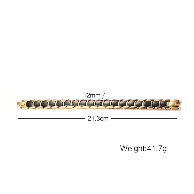 High quality stainless steel ceramic tungsten ionic magnetic bracelet