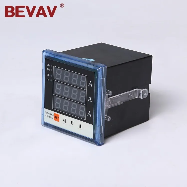 BEVAV A+ quality three Phase ampere meter ,with led display