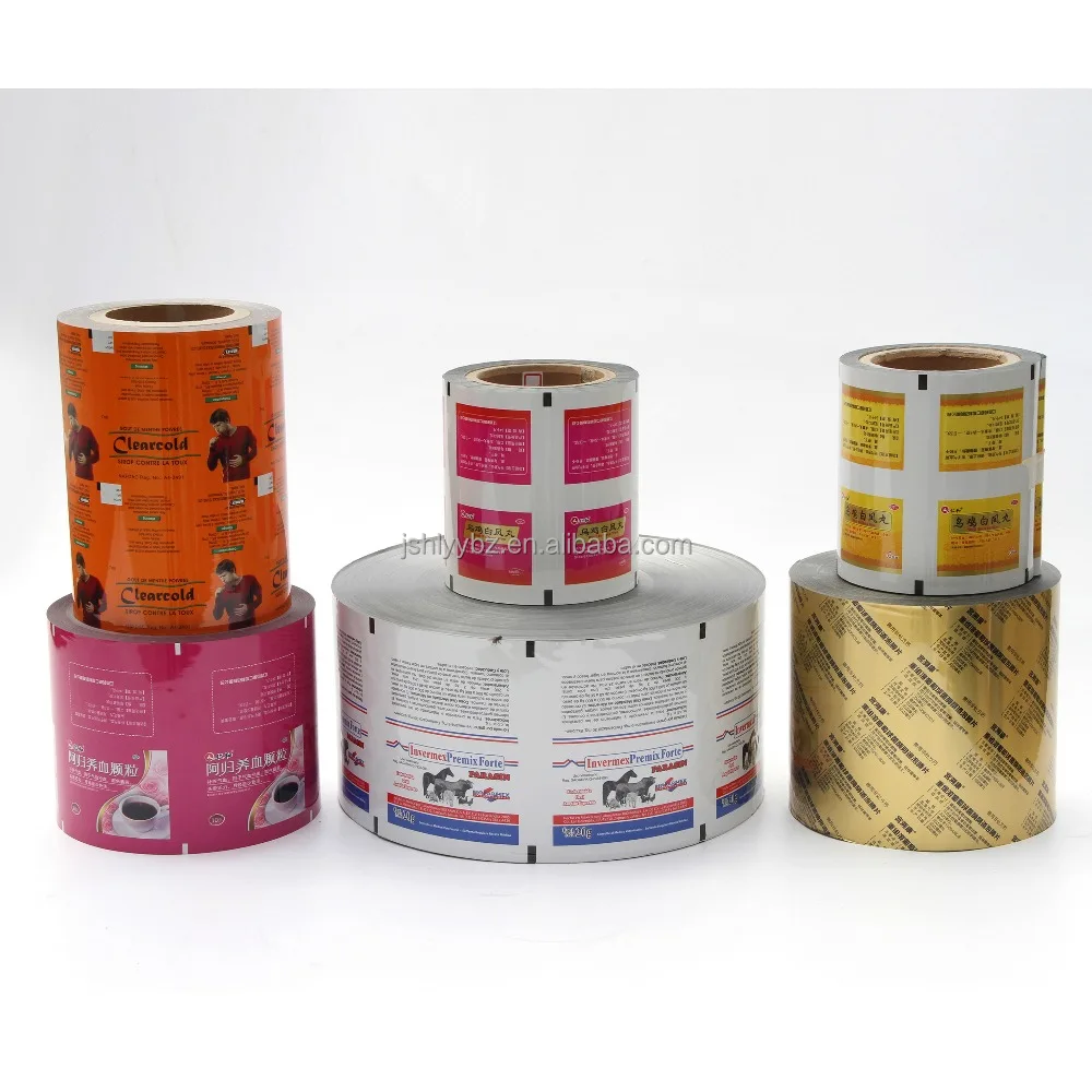 food packaging thermal sealing sachets film roll laminated aluminum foil