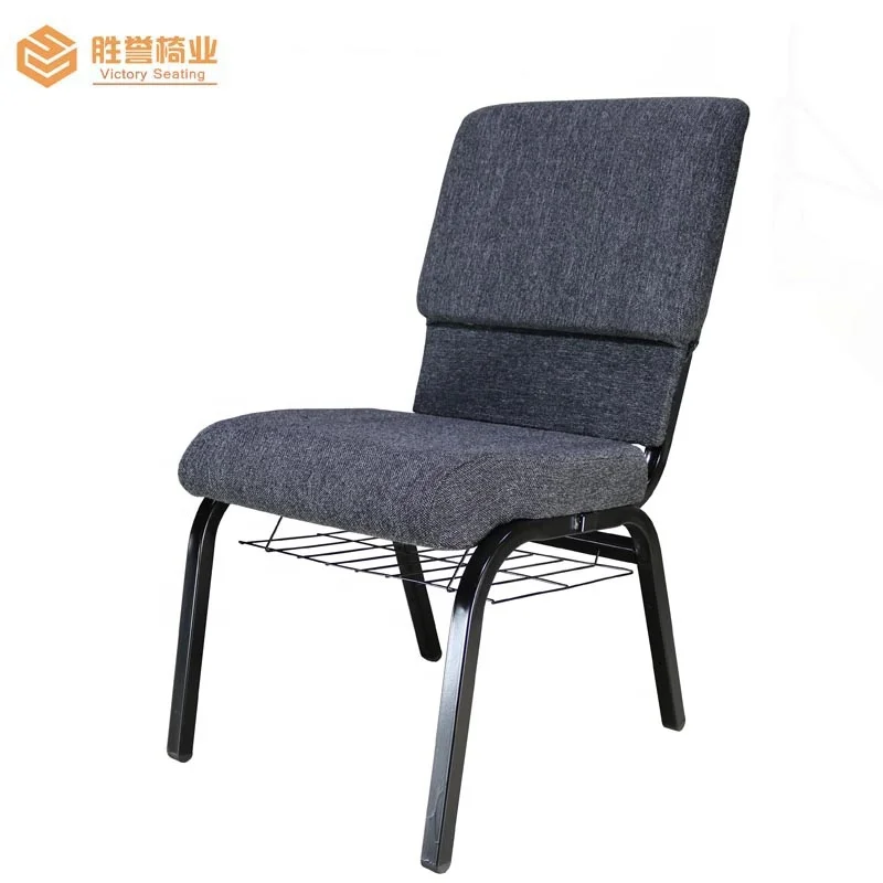 Hot Sale, Wholesale and Modern Design, High-Quality Affordable Strong Metal stackable Church Chair seat and auditorium chair.