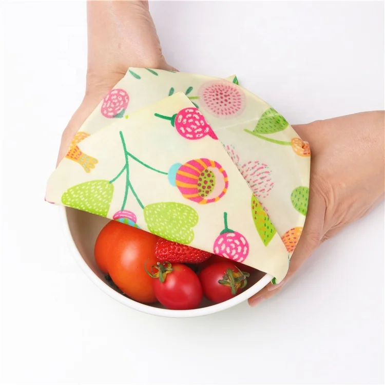 
High Quality waterproof Reusable Storage Beeswax Food Wraps 