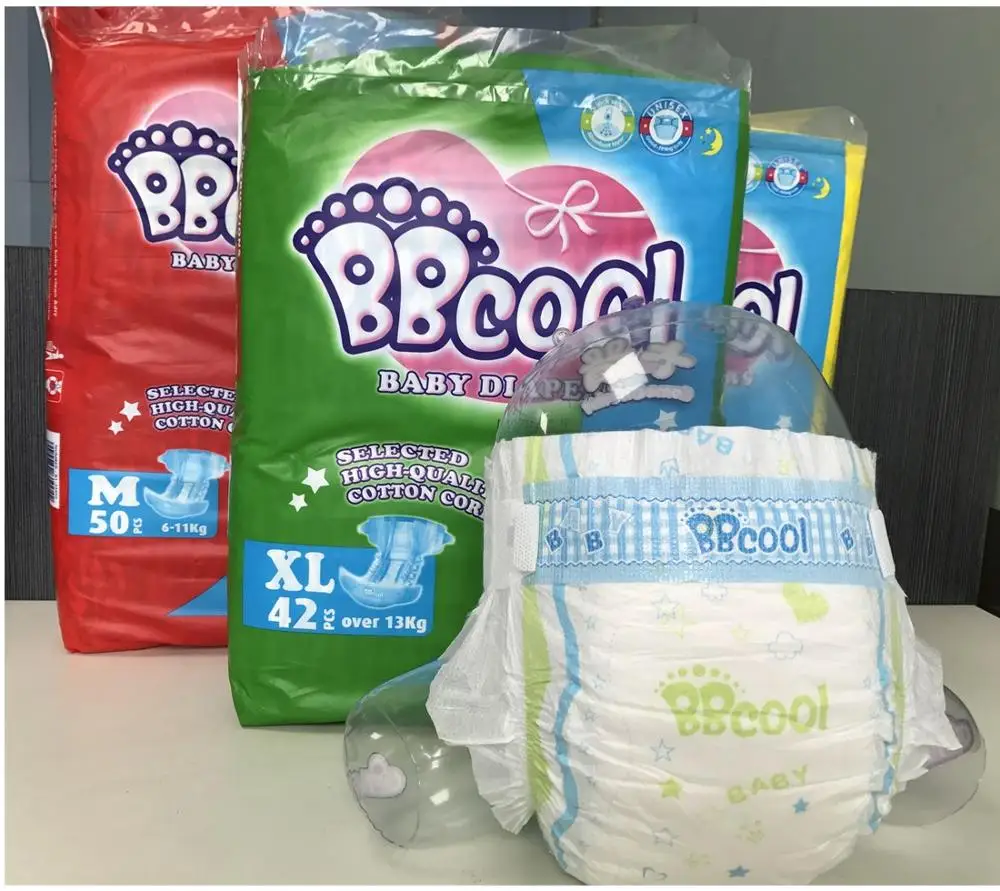 baby clothes sanitary paper diaper China factory disposable diapers
