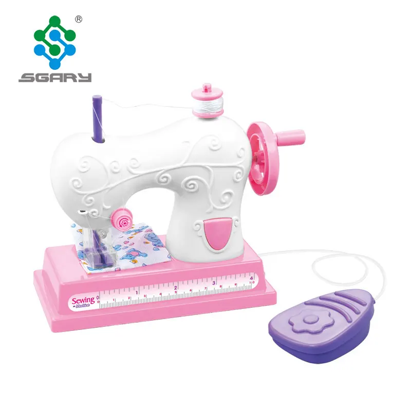Kids pretend magical play set BO sewing machine toy with light