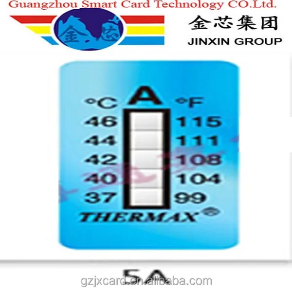 129 PVC Thermometer heat sensitive color changing sticker