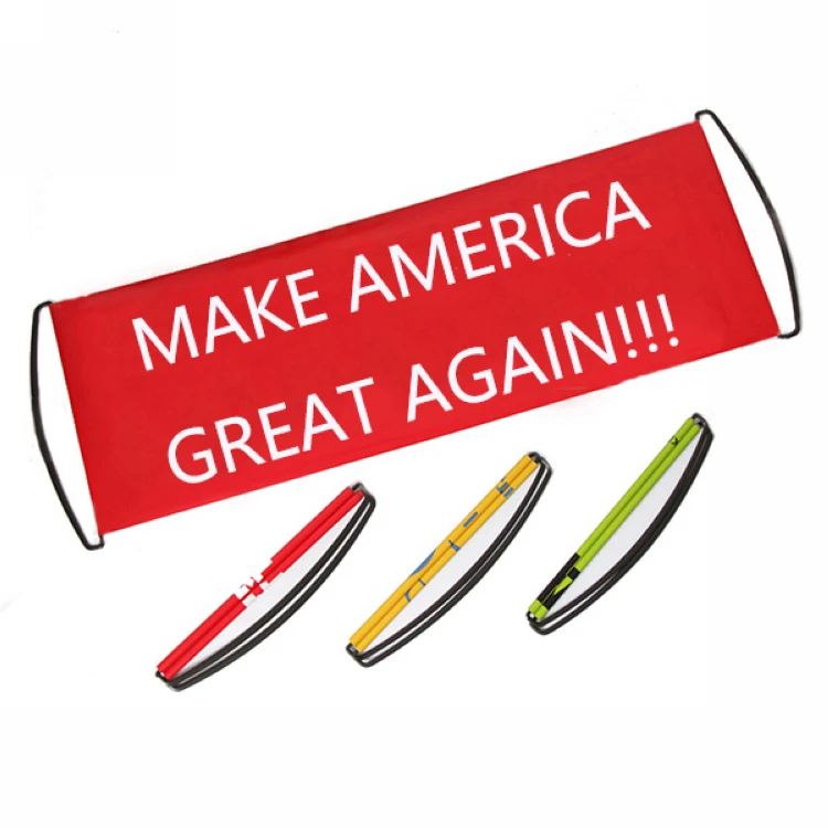 Hand-Held Scrolling Hand Roll Up Banner