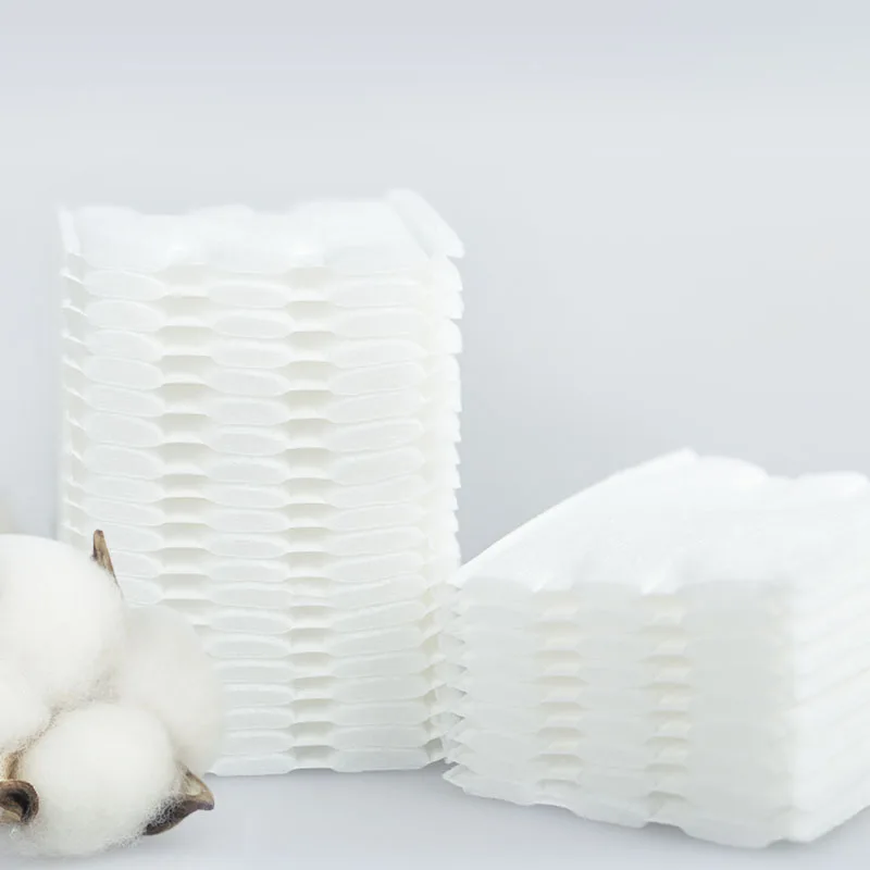 Wholesale 100% Pure Cotton Thicken 200pcs Remover and Skin Care Double Sides Cosmetic Cotton Pads