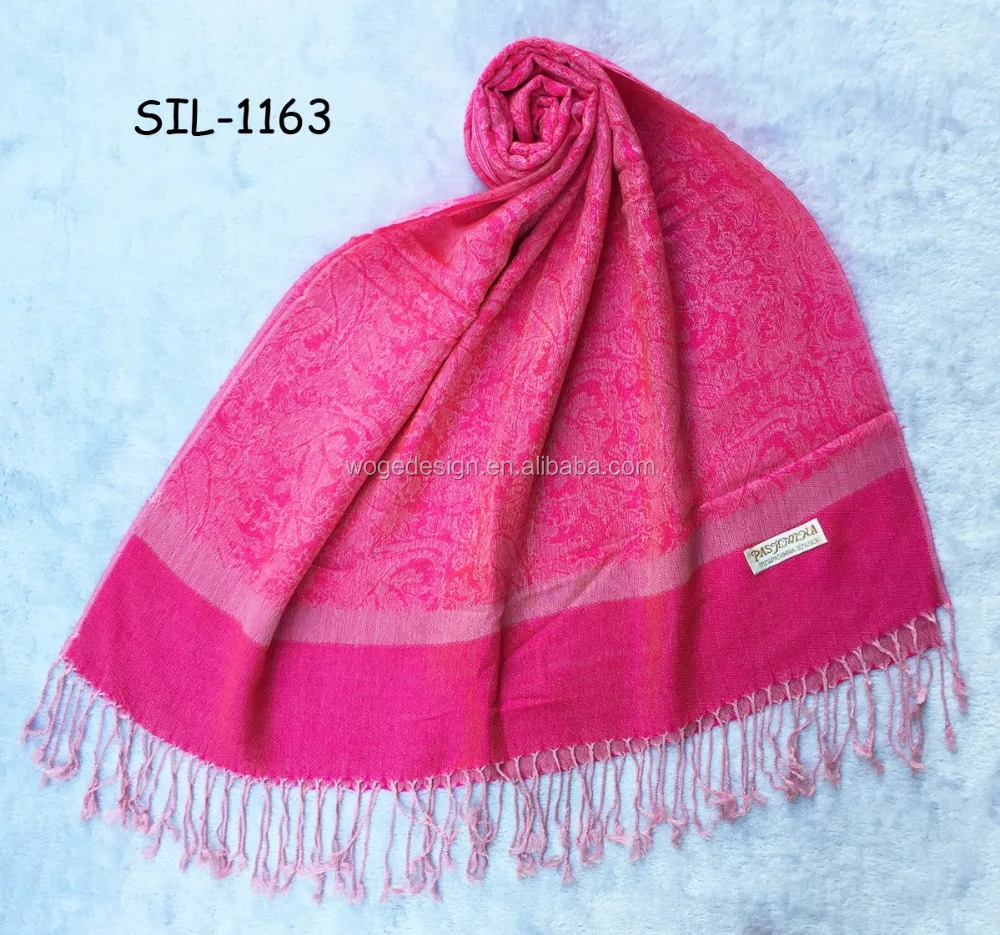 Stunning vintage soft wholesale factory directly hot popular women viscose wrap shawl jacquard floral paisley pashamin scarf