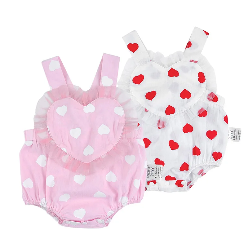 Cute Boutique Bodysuit Baby Girl Clothes Short Sleeve Newborn Floral Romper Casual 40 Wholesale Backless Onesie Infant Summer