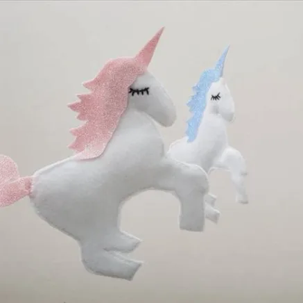 
Home Decoration Wool unicorn Felt fabric Stuffed Toy with Free Sample Custom Cute Soft Toy Plush Unicorn 