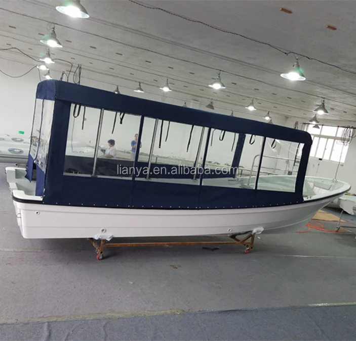 Liya 10persons fiberglass passenger boat panga boat factory