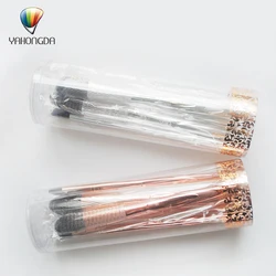 Hot Now Factory  6 Pieces Make Up Brushes Plastic Handle Design Brush Makeup Set