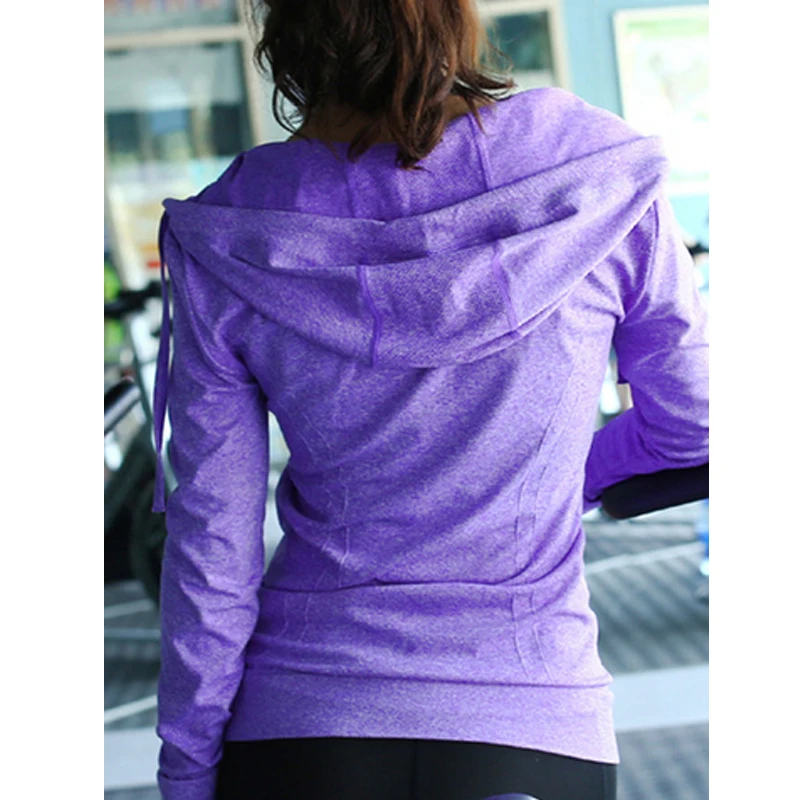 2021 wholesale Hooded sports apparel Running long sleeve women sports clothes