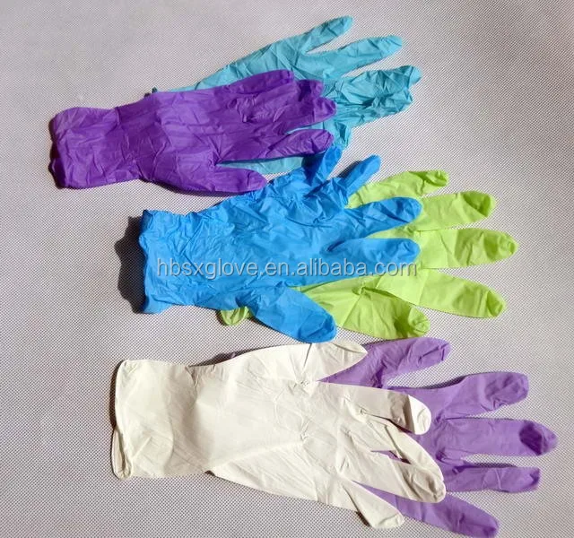 purple nitrile gloves malaysia disposable medical examination blue
