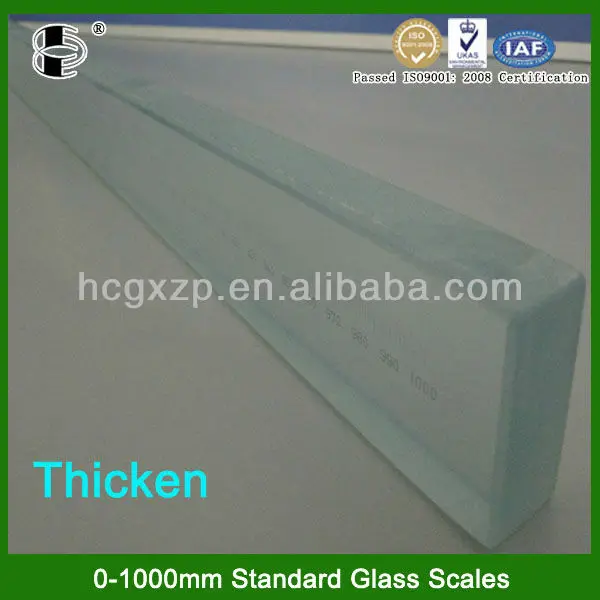 China Good Quality Glasses Optical HCL01-1000 High Transparent Measuring Rulers for Machine Vision Lens