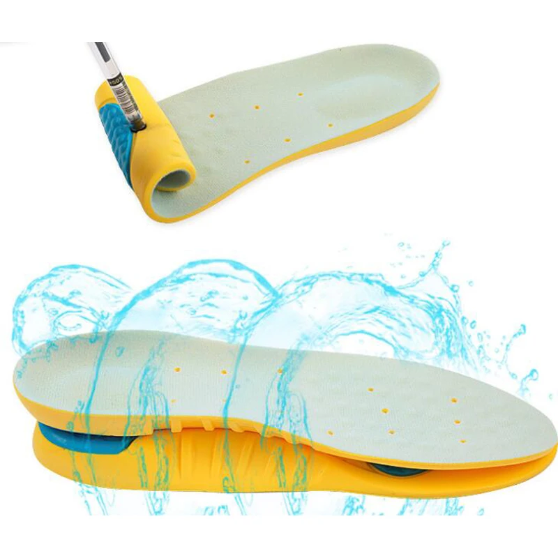 Suction sweat breathable damping comfort running soft basketball padded sports insoles