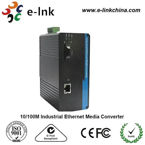 10/100m Промышленный медиаконвертер LC 120KM