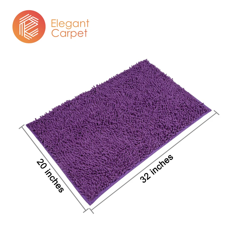 Custom bathroom mat rug  chenile bath mat