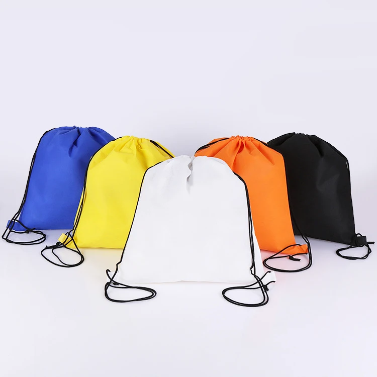 Hot Sale Multicolour Non Woven Bag Drawstring Dust Bag On Stock