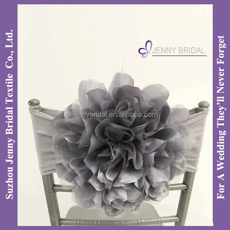 C418D organza taffeta fabric flower buy chair covers spandex