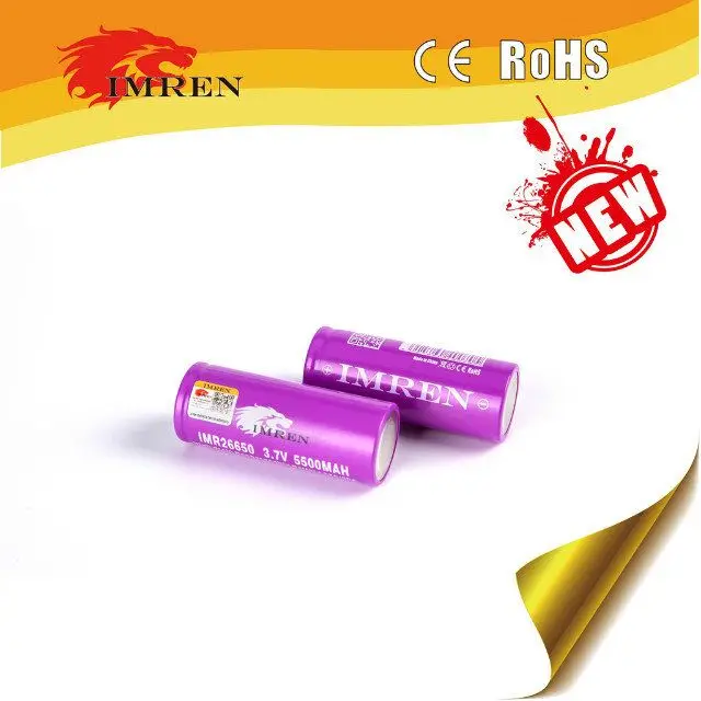 Cylindrical 26650 lipo battery 5500mah deep cycle battery cell 26650