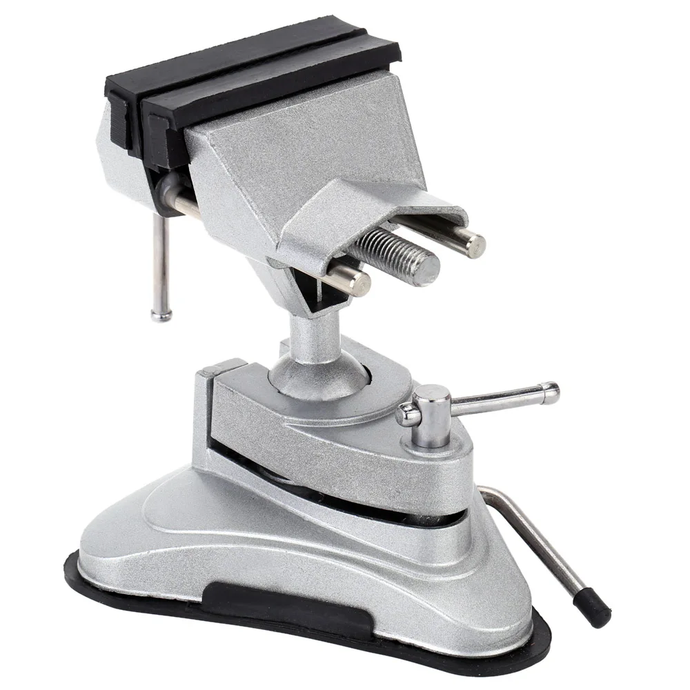LEYI Mini Vice Clip-on Plier 360 degree Swivel Bench Vice Vise for Electric Drill Stent Bench Screw Clamp Grinder Tool Holder