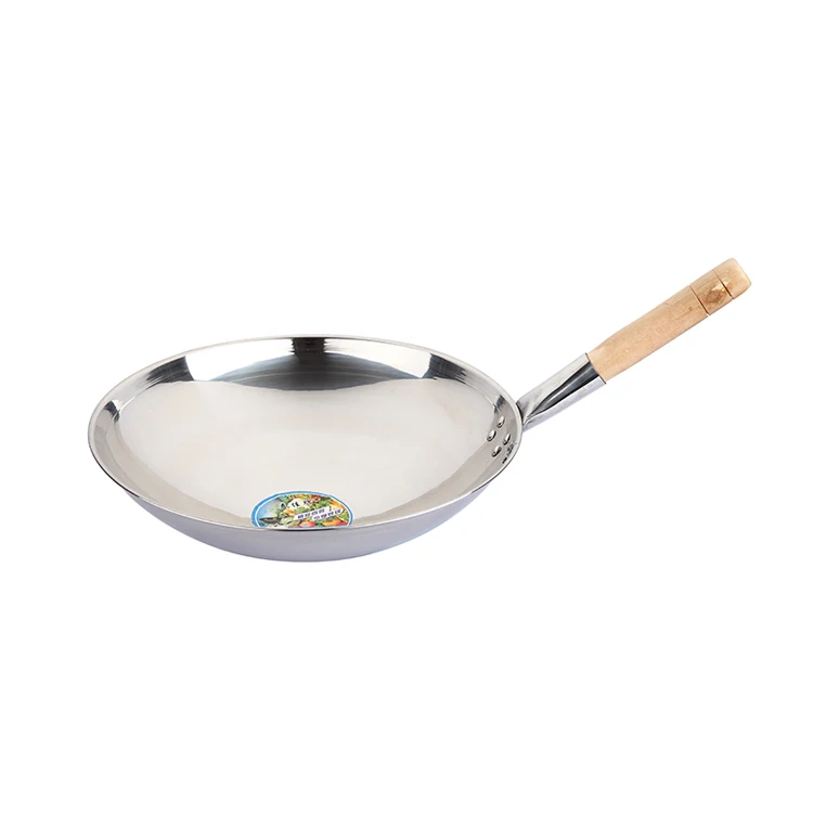 Stainless Steel Automatic Fried Rice Wok Frying Quemadores Para Wok Fry Pan Wok Pan