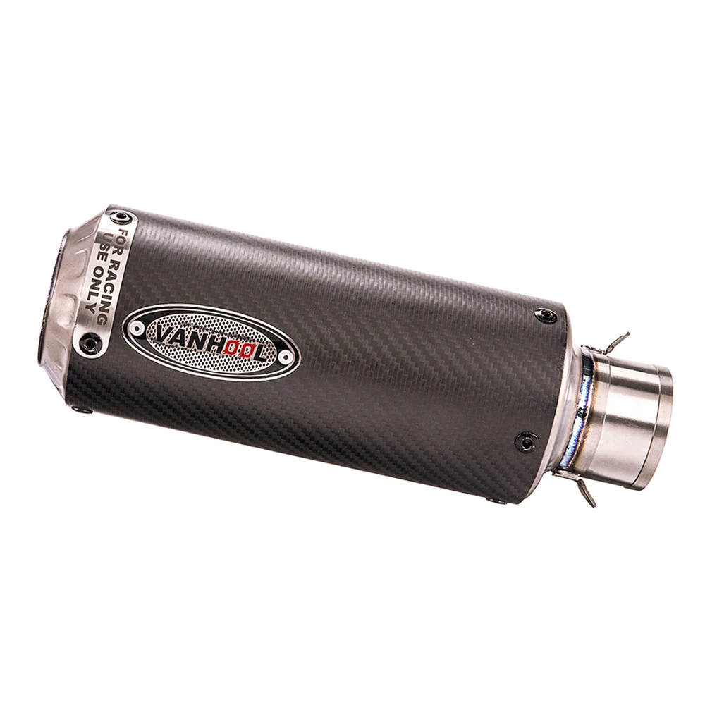 Универсальный выхлопной глушитель для мотоцикла из углеродного волокна и титана