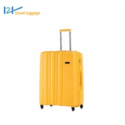 PP material blue sky travel luggage with wheels 360 removeable