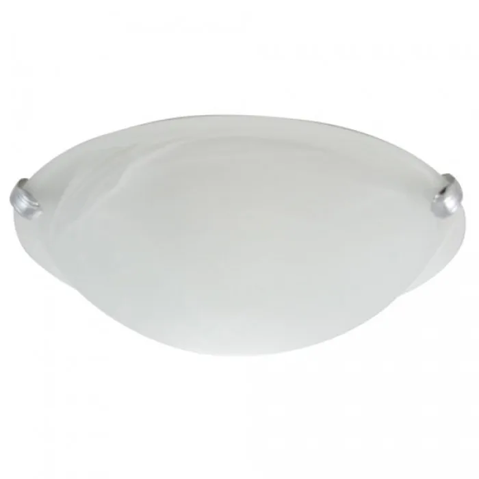 UL/ETL listed half moon ceiling fixture alabaster glass shade flush mount ceiling light for living room bedroom