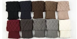 Fashion custom winter knitted women boot cuffs