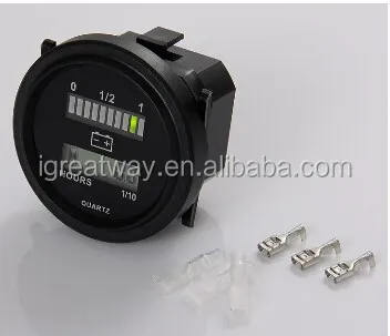 Индикатор заряда батареи 12 В/24 В 36 48 72 в и счетчик часов