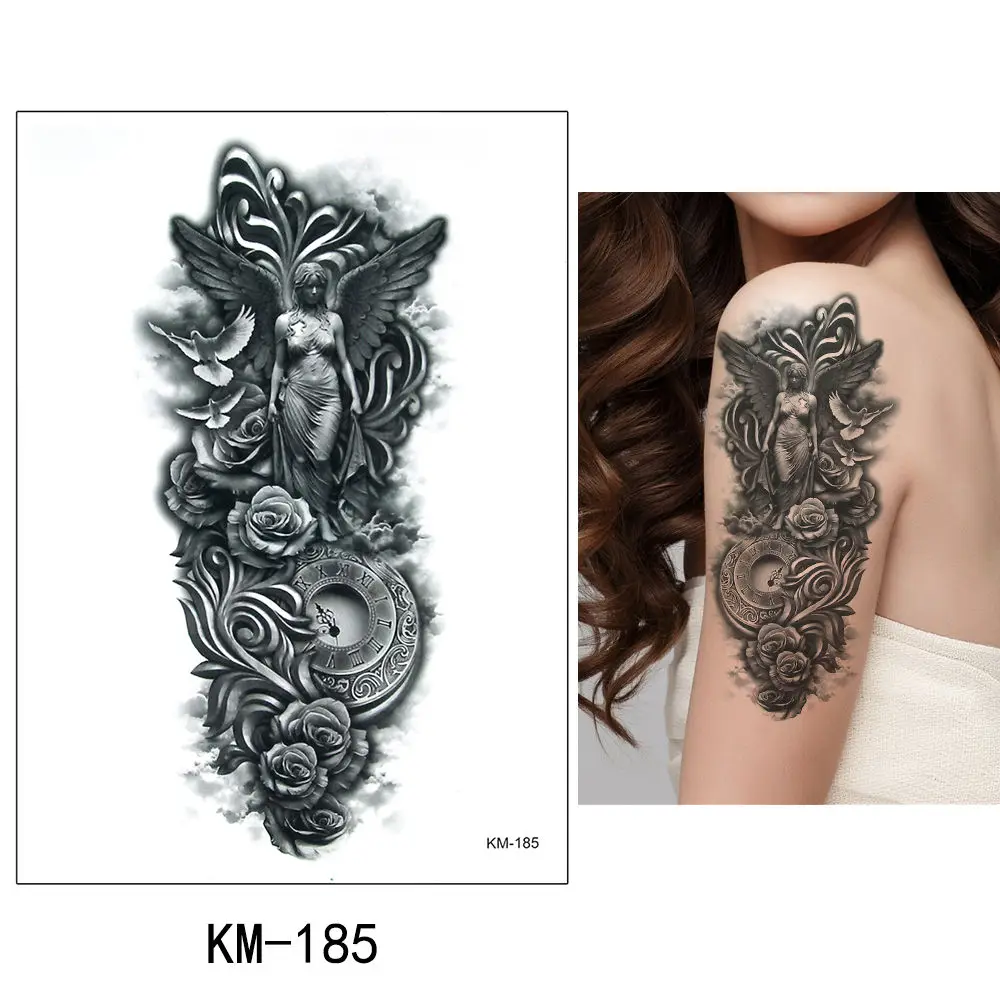 
KM182 - KM187 Large size Tattoo Sticker Temporary Tattoos Arm Body Art Tatoo Waterproof 