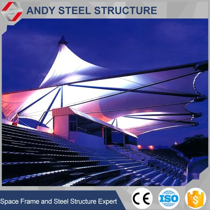 
Professional tensile Membrane structure Roofing for Stadium 