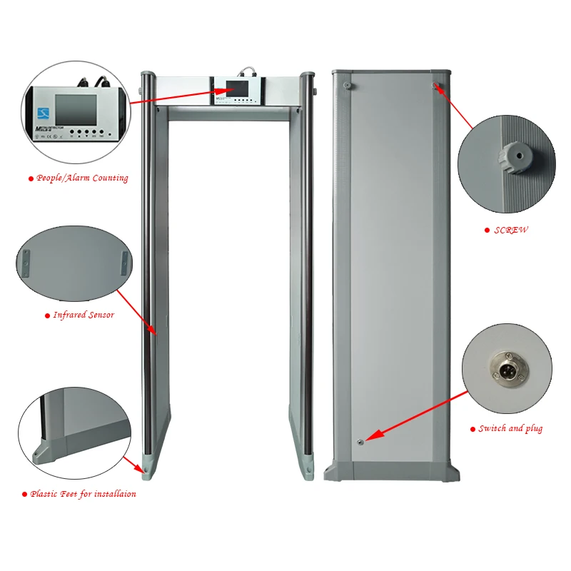 XLD-G(LCD) high-end water-proof walkthrough metal detector