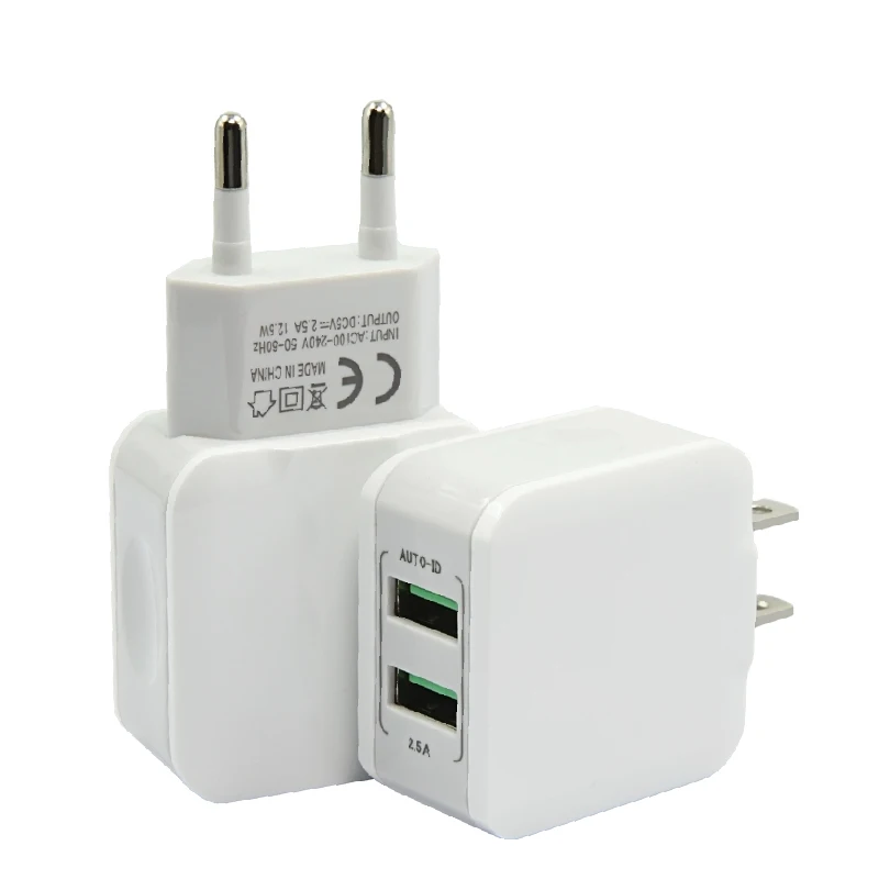 
QC 3.0 Wall Charger Automatic USB Universal Wall Socket USB Charger 2 Ports 