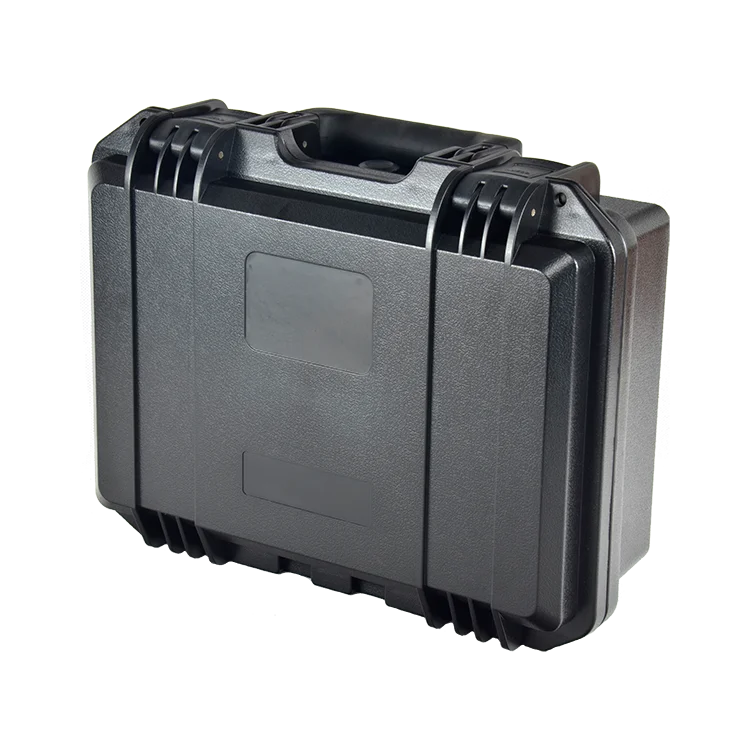 Waterproof briefcase tool safe hard plastic case home storage box with foam inlay