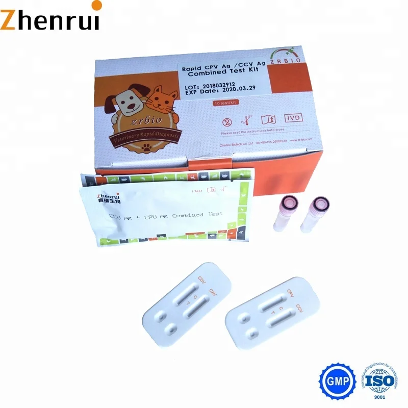 
Veterinary diagnostic test CPV Ag + CCV Ag Combined rapid Test 