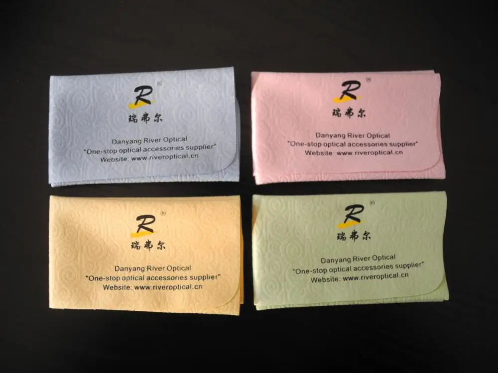 High quality custom logo printed microfiber lens cleaning cloth
