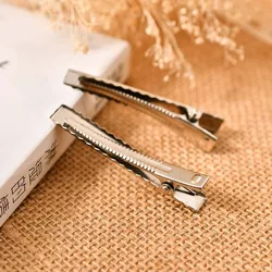 200 pcs Good Quality Metal Alligator Hair Clip Single Prong Hairpin for DIY Barrette Headwear 32mm 40mm 45mm 55mm 65mm 75mm 95mm