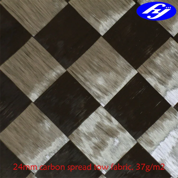 T800 6K 24mm carbon spread tow fabric