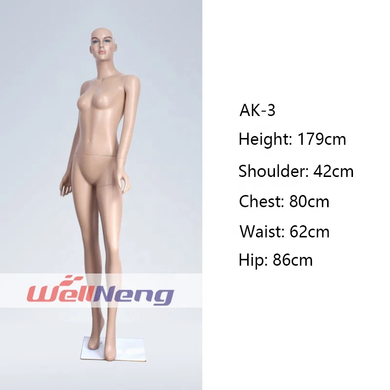 Hot sale skin color frp sexy lifelike ladies female realistic fiberglass mannequin full body women dummy sale with make up head