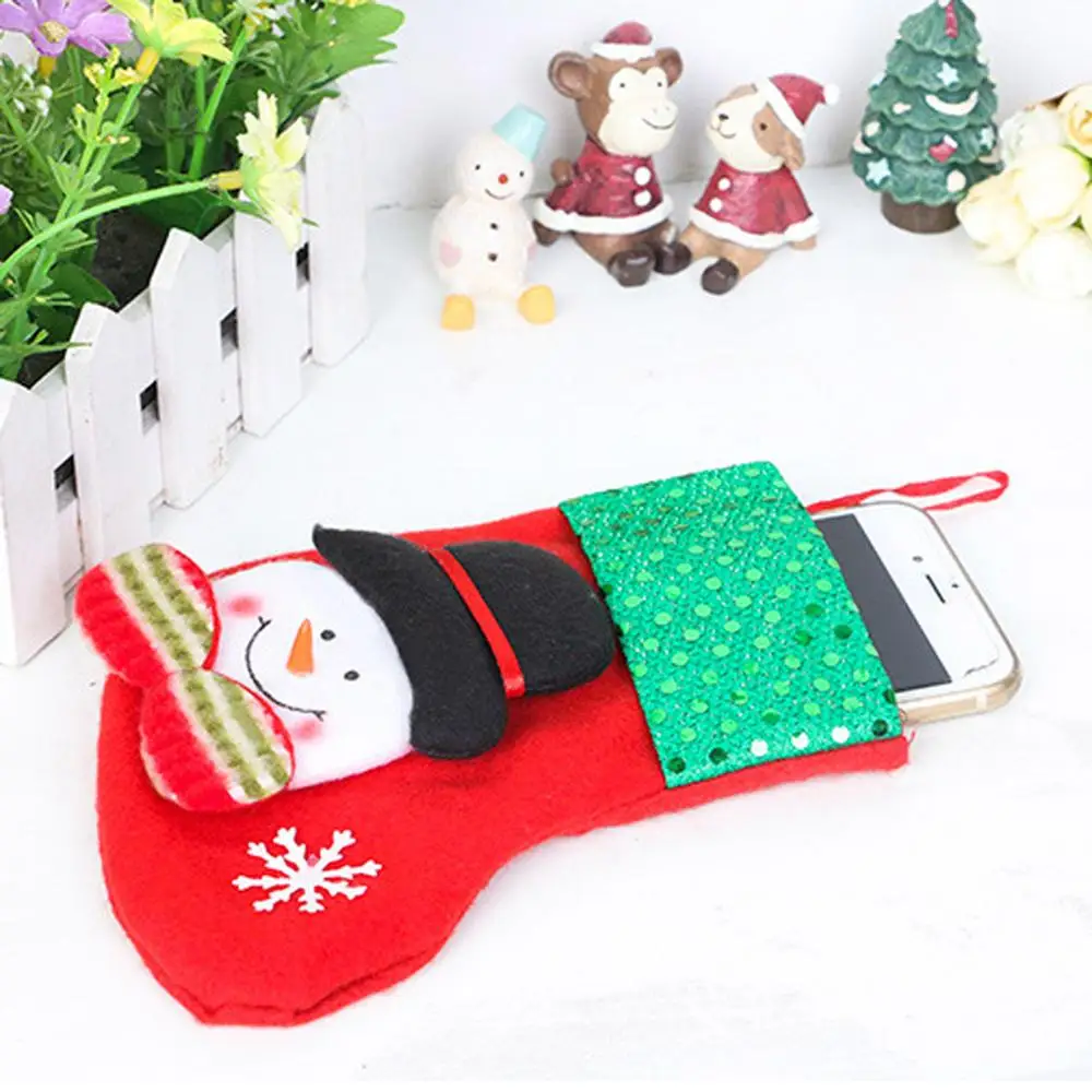Home Decor Christmas Hanging Pendants Party Supplies Christmas Decor Christmas Tree Accessories Gift Set Candy  Bag Socks