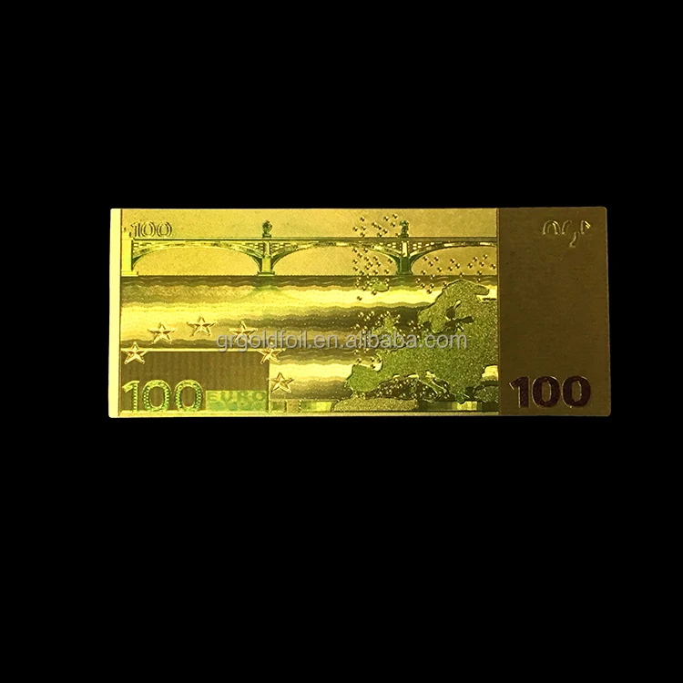 Reliable and luxury gamble gold 100 euro banknotes gold foil currency