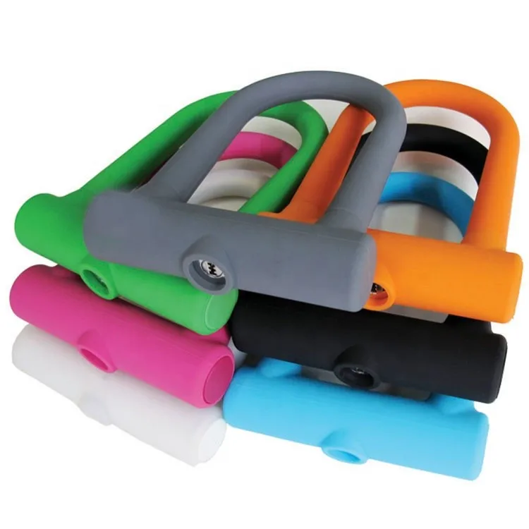 wholesale bicycle accessories cycle lock with code ABS PVC steel copper bike 4 digit combination bike u type bicycle lock