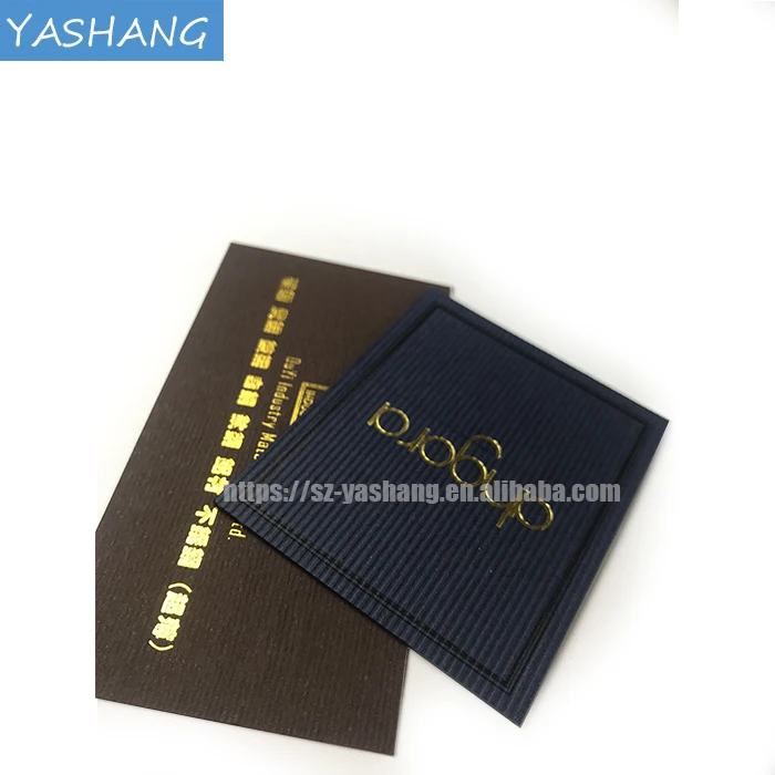 3D letterpress printing business card with sliver foill logo design black paper card