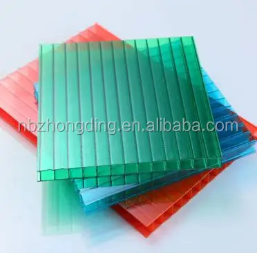 Поликарбонатный полый лист красного цвета для украшения