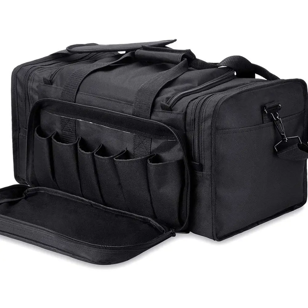 Тактическая Сумка для стрельбы Водонепроницаемая спортивная сумка пистолета с закрывающейся молнией и сверхпрочными противоскользящими