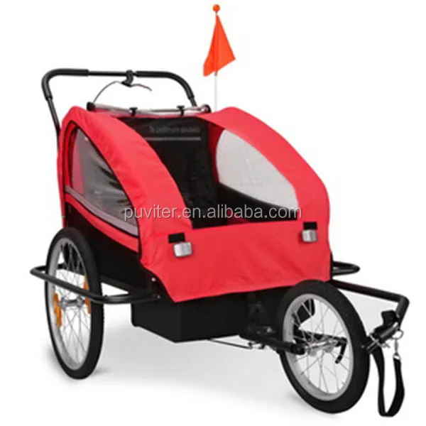 New 2 in 1 Twin Baby Kids Bicycle Bike TRAILER Child Baby Stroller(BT003)