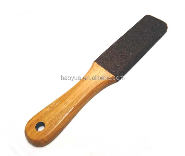 New stylish Bamboo body foot file with sands around