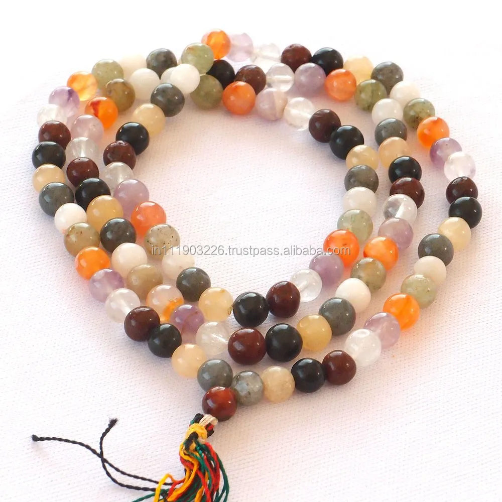 
 9-Планета астрологическое поставить Meditation-Prayer-108-Bead-Jaap-Mala полудрагоценный камень ожерелье  